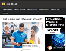 Tablet Screenshot of gimnasios.guiafitness.com